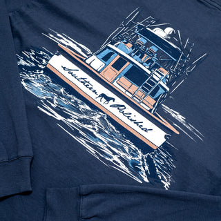 Charter Boat Short Sleeve Tee Navy